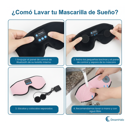 Máscara de Sueño Profundo con Bluetooth y Blackout Total
